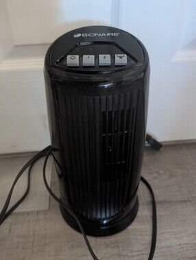 Used Bionaire Mini Oscillating Tower 2-Speed Fan Ventilator Model BTO15